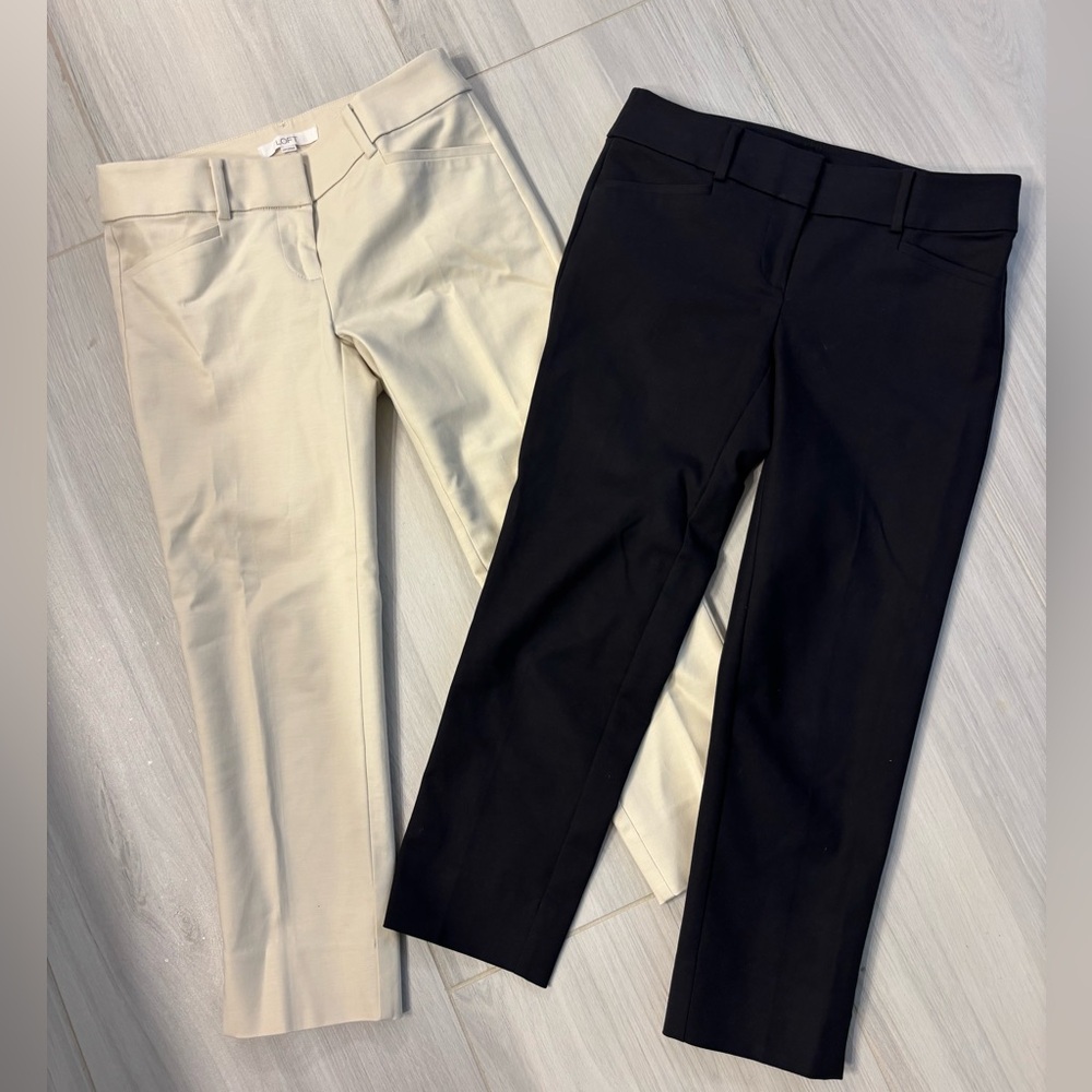 Bundle of 2 cropped LOFT pants